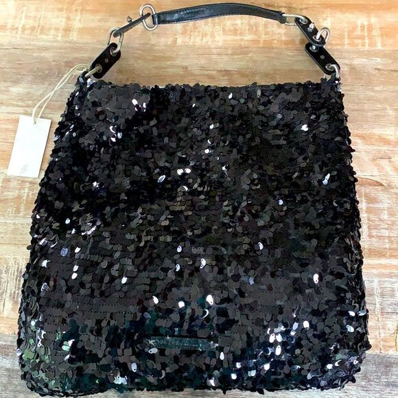 Rachel Roy Confetti Black Sequin Purse - Picture 1 of 8
